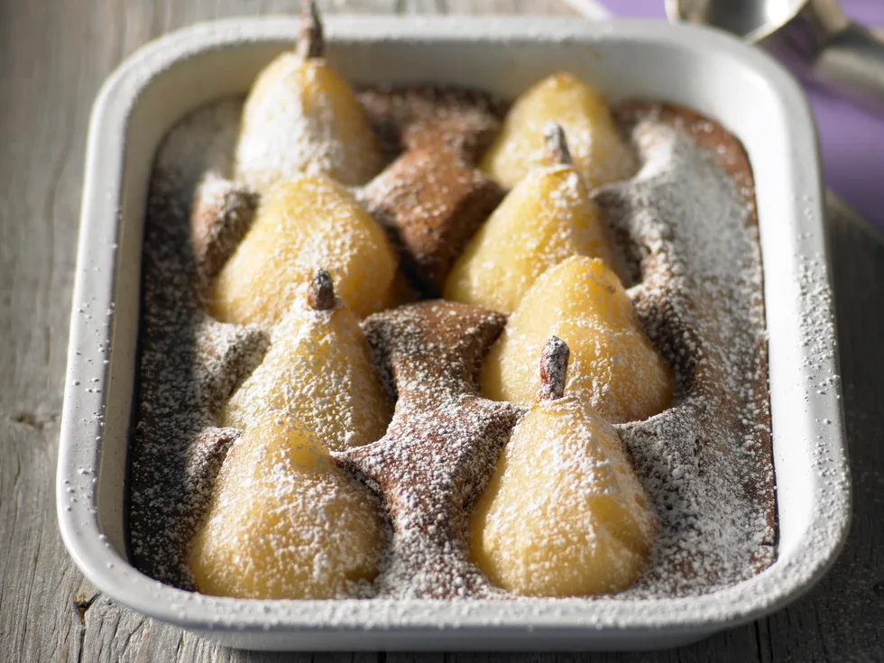 Poached Pear Pudding
