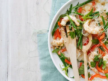 prawn and noodle salad