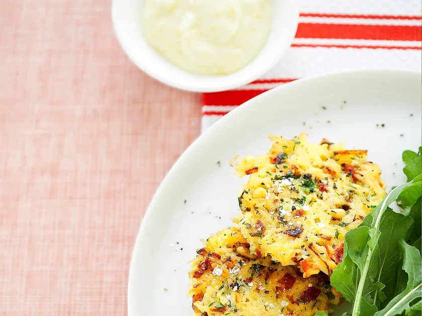 Rice cakes with aioli