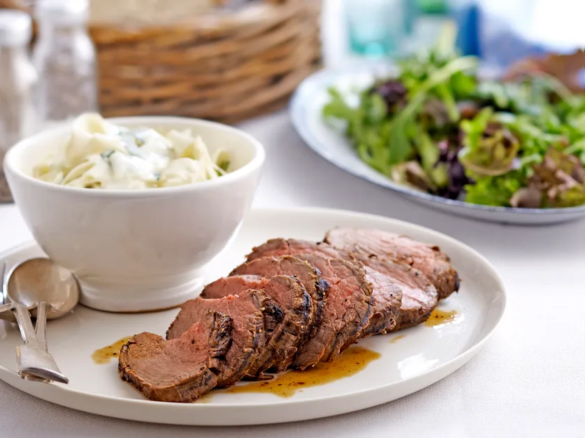 Roast beef with celeriac remoulade