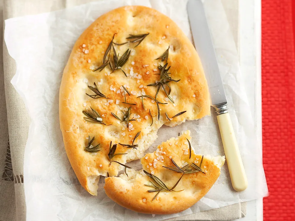 rosemary and sea salt focaccia