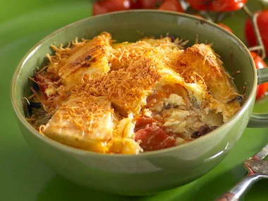 savoury bread and butter pudding