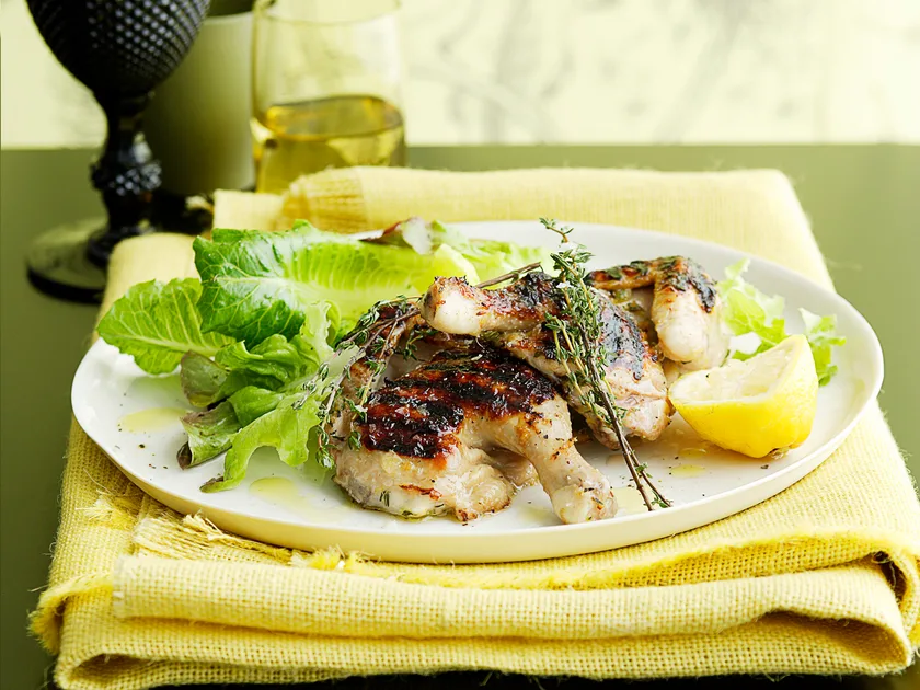 Spatchcocks with citrus marinade