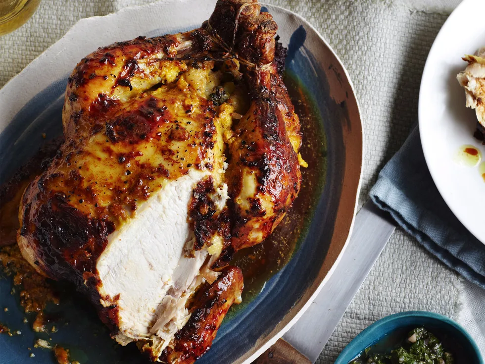 Spiced roasted chicken