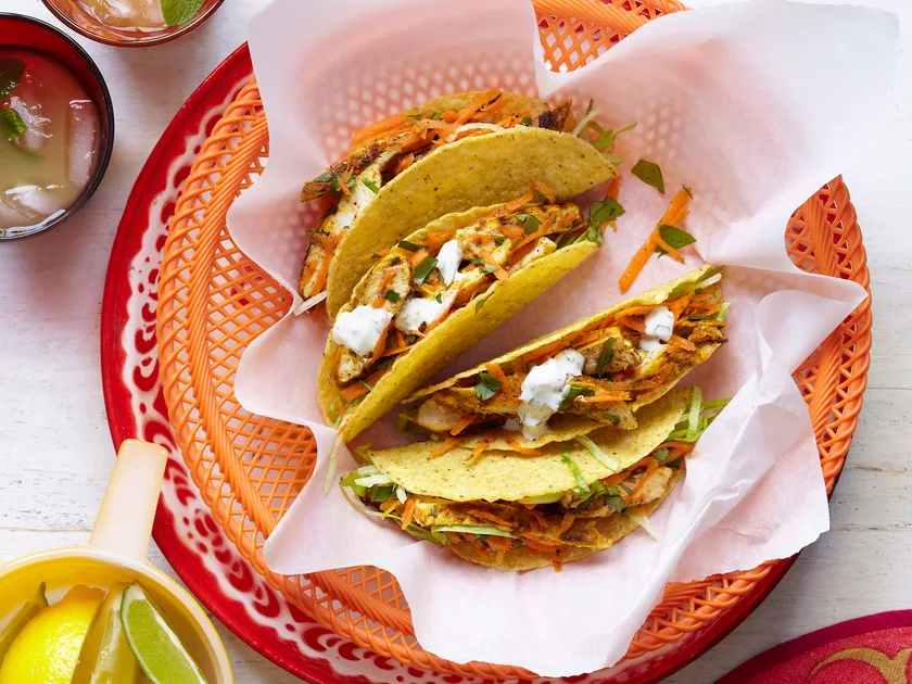 Citrus chicken tacos