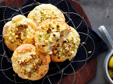 Fetta and pistachio damper