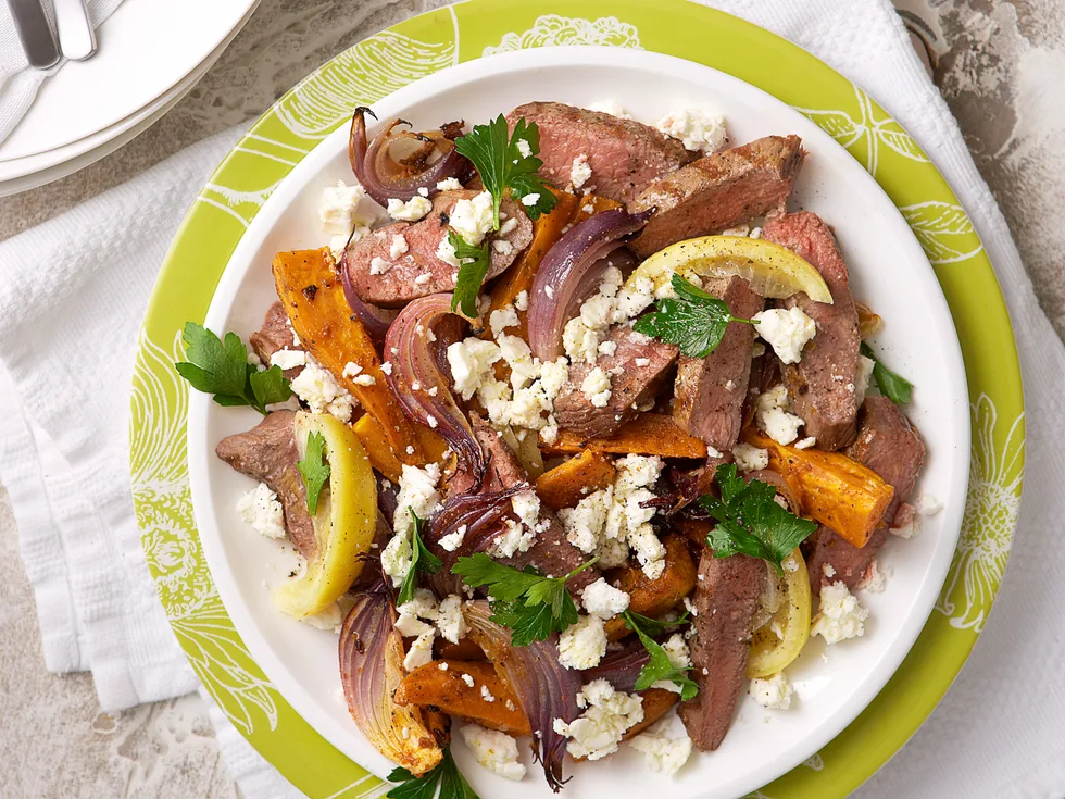 Lamb and kumara salad