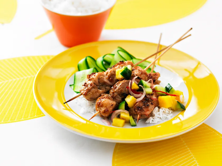 Malay chicken skewers