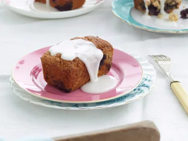 Mini banana and blueberry loaves