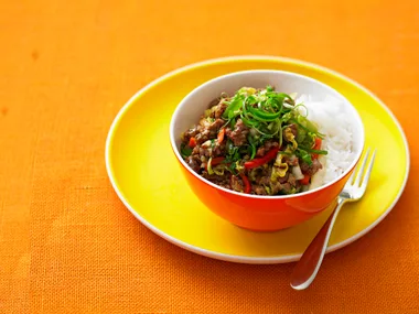 Mongolian beef stir-fry