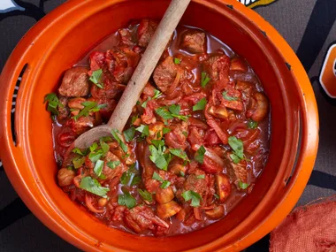 Quick and easy beef goulash