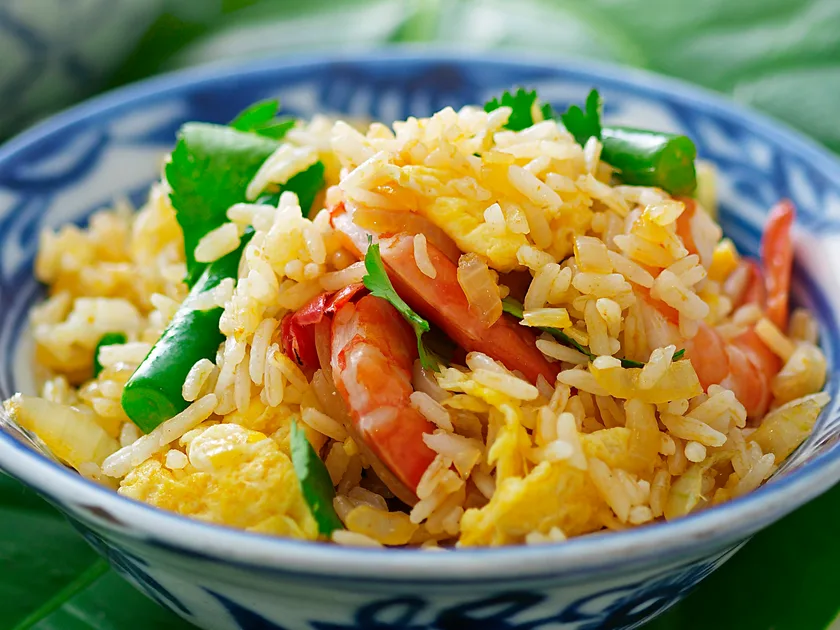 Red curry fried rice