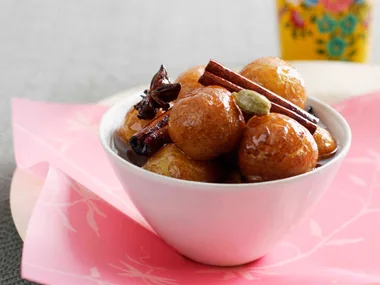 Rosewater and date dumplings