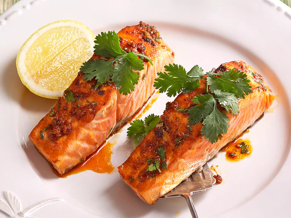 Salmon with chermoula