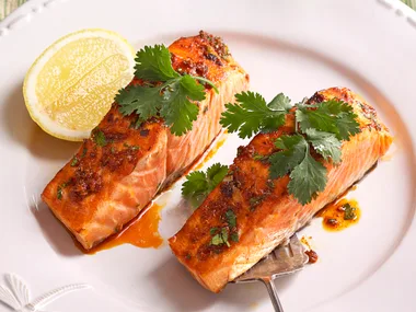 Salmon with chermoula