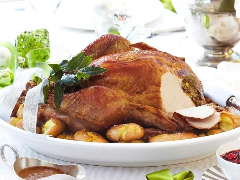 Smashed roast potatoes