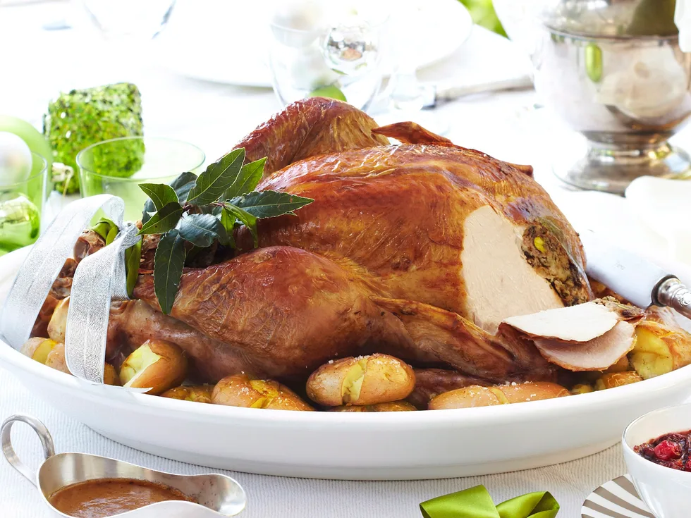 Smashed roast potatoes