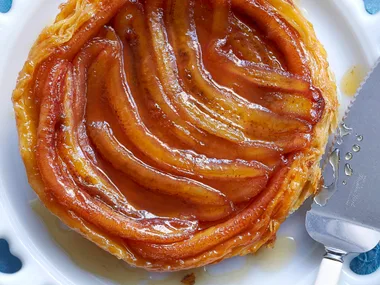 Spiced banana tarte tatin
