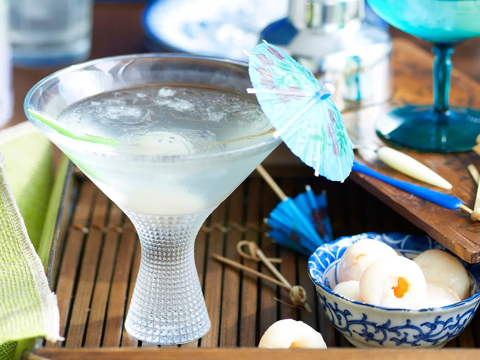 Lychee martinis