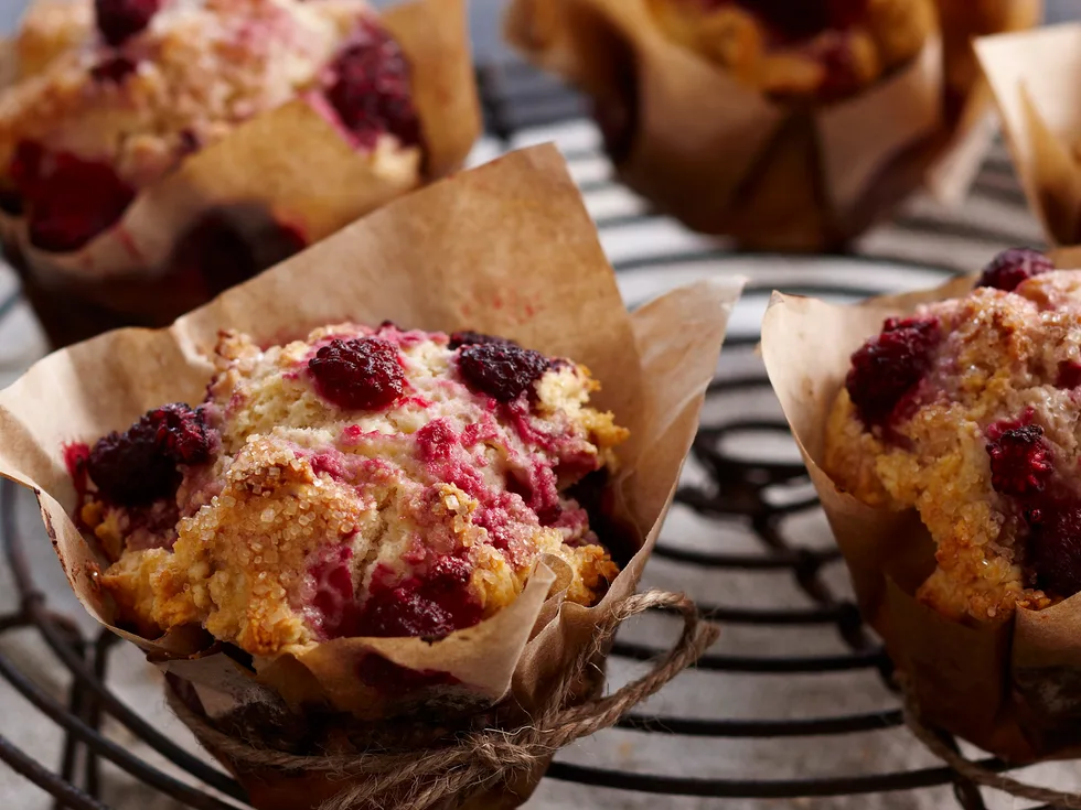 Raspberry and brown sugar scones