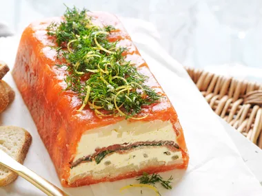 Smoked salmon terrine