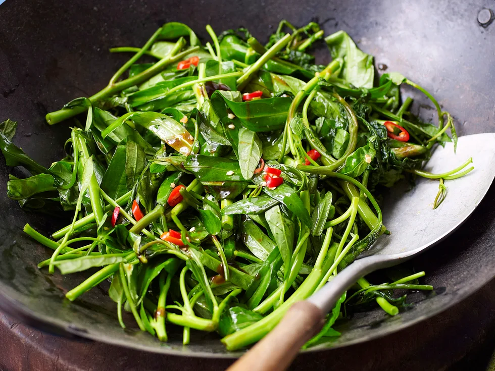 Stir-fried greens