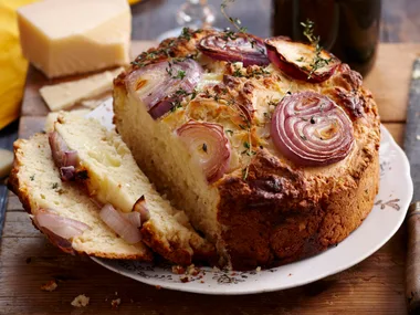 Three-cheese bread
