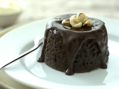 hazelnut puddings with coffee sauce