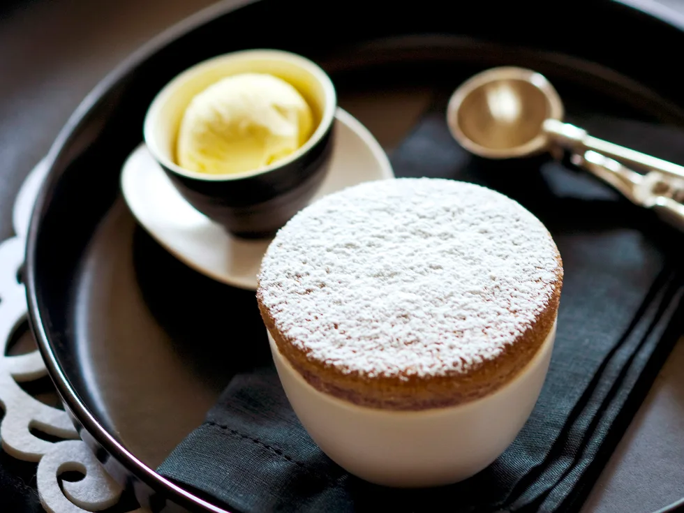 vanilla cherry souffle