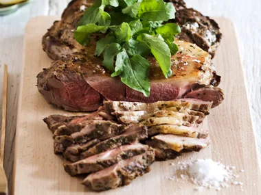 barbecued lamb with greek herbs
