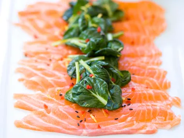 salmon carpaccio