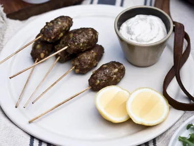Lamb Koftas with Tahini Sauce