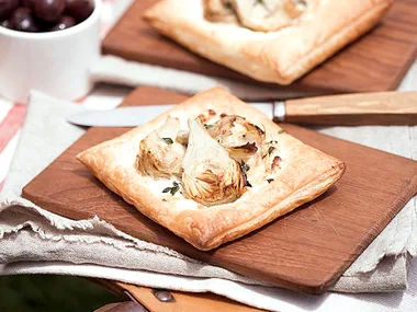 Ricotta and artichoke tart