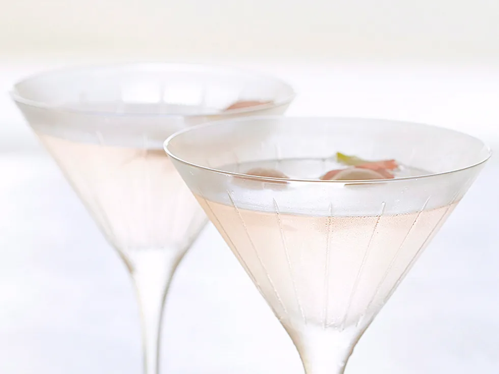 Rosewater martini