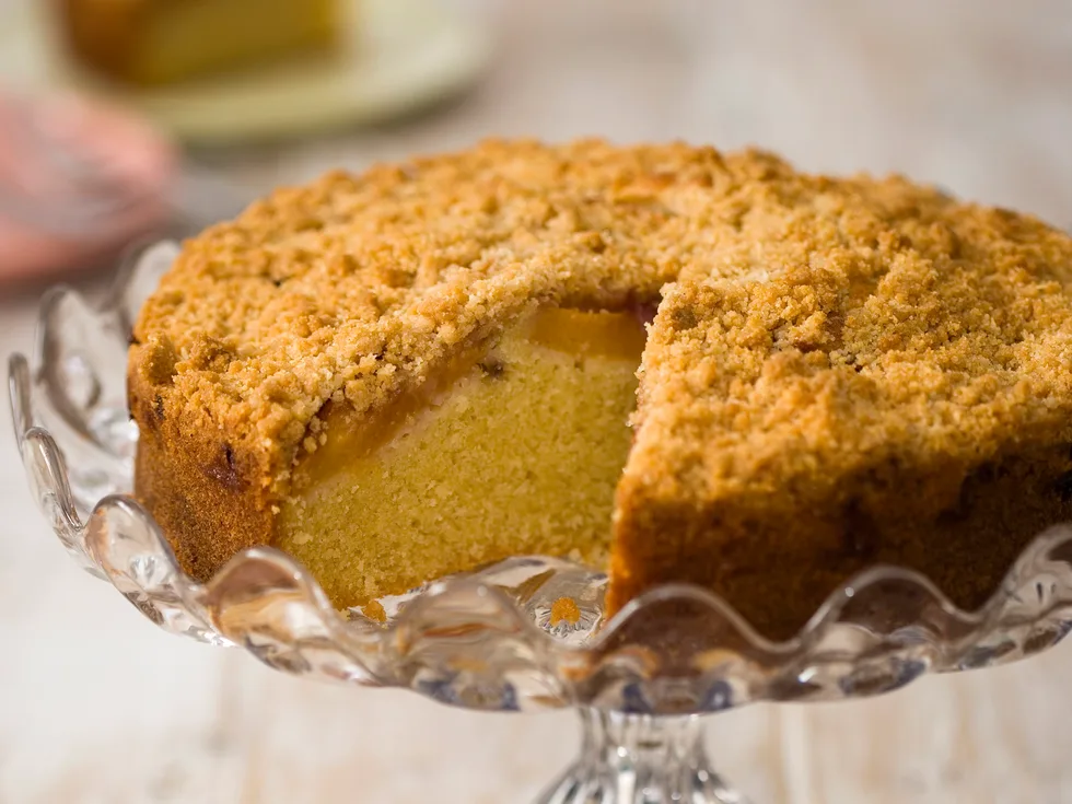 Ripe for the Picking - Nectarine Crumble cake