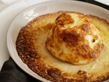 leek and goat's cheese souffle