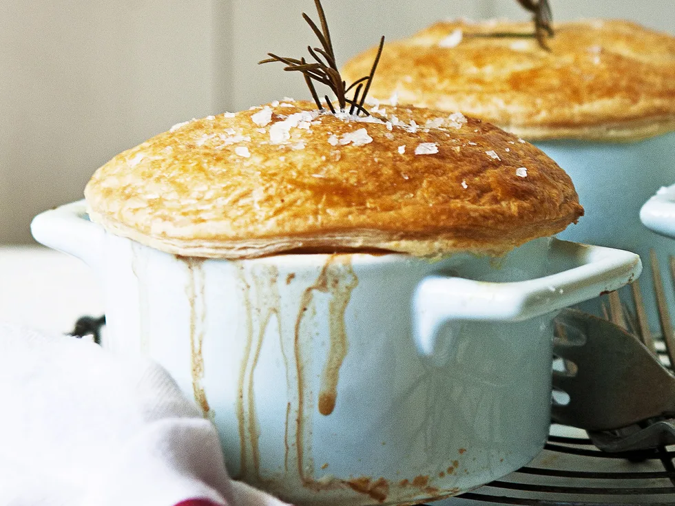 Beef and rosemary pot pies