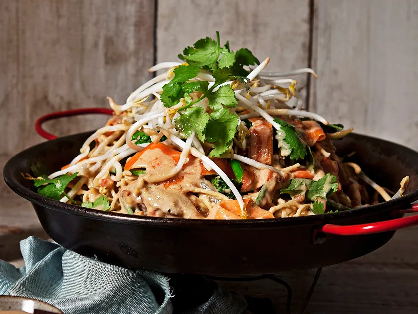 Beef satay noodles