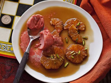 Caramelised oranges