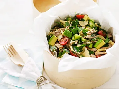 Chicken, Tabouli and Pita Salad