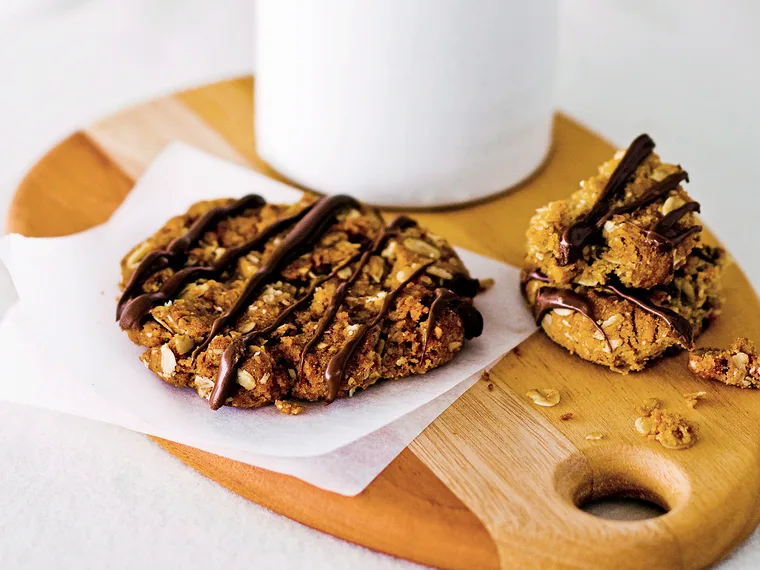 Choc Anzac Biscuits