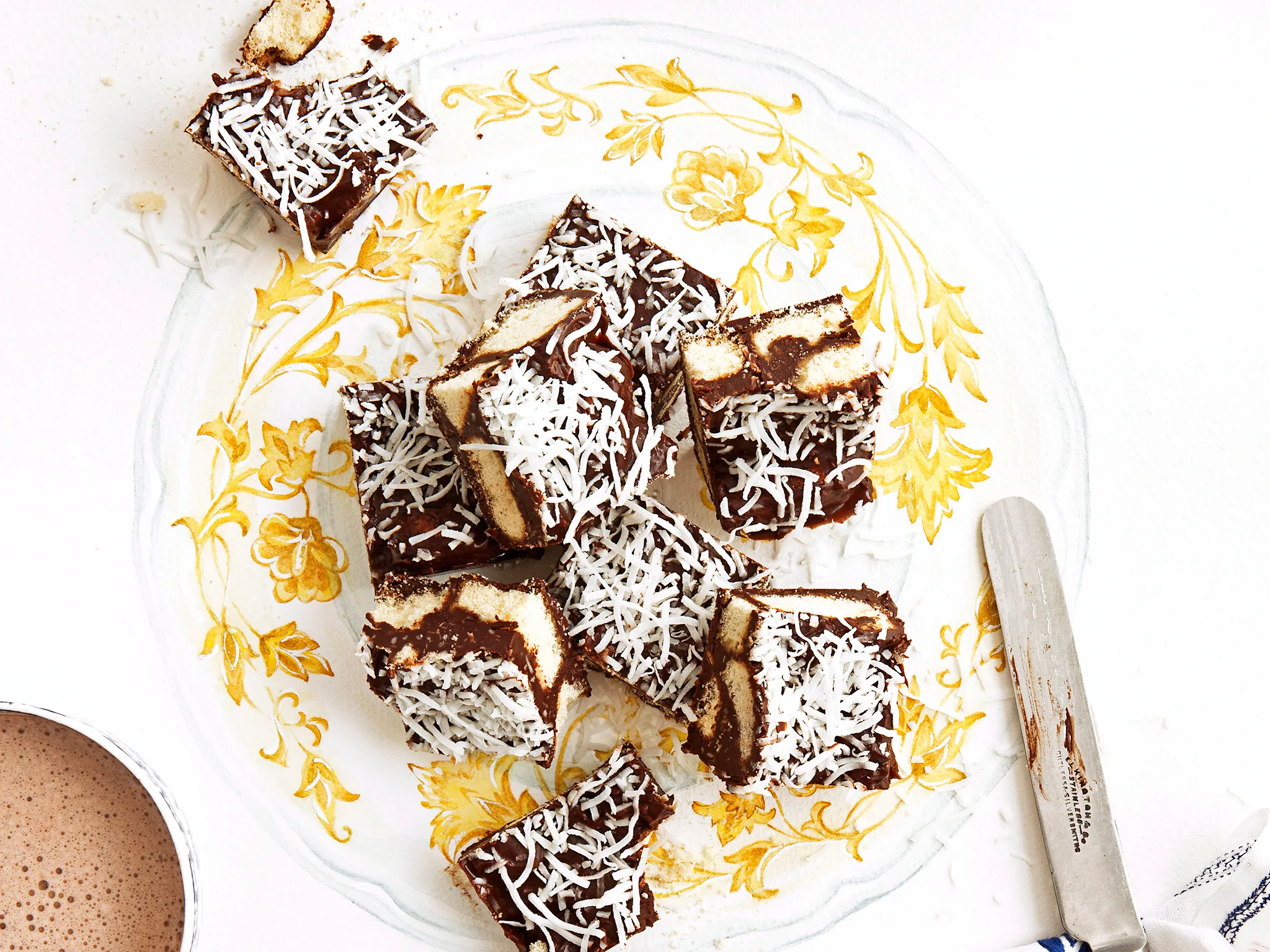 chocolate coconut hedgehog slice