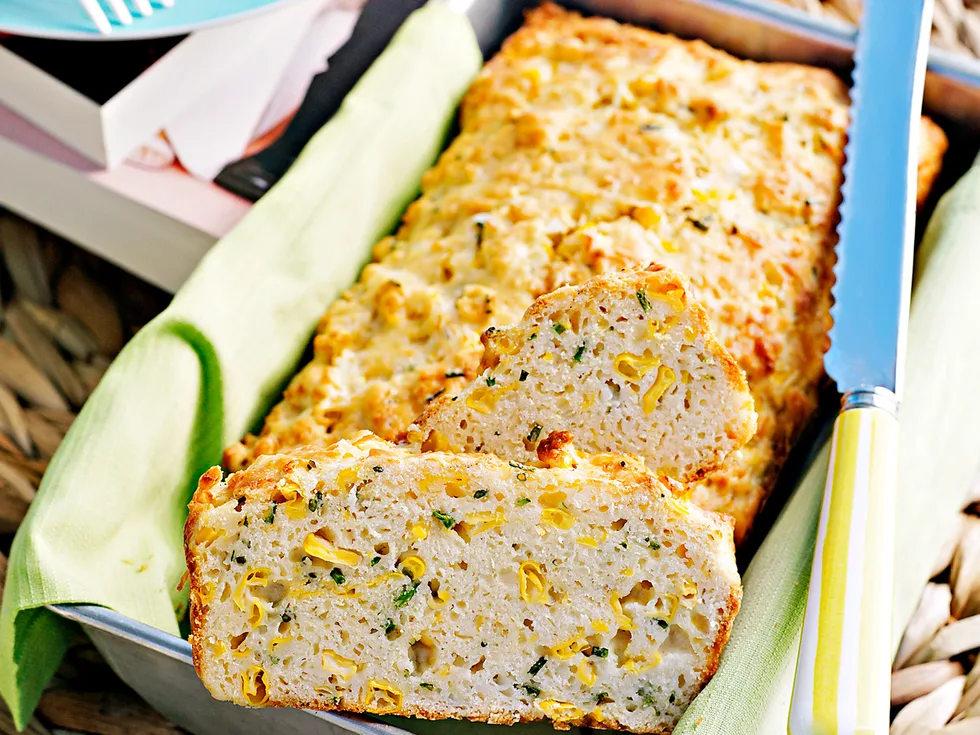 Corn, Chive and Parmesan Loaf