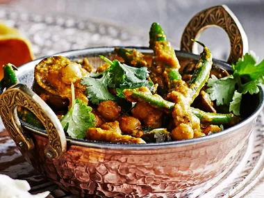 EGGPLANT, CHICKPEA and BEAN CURRY