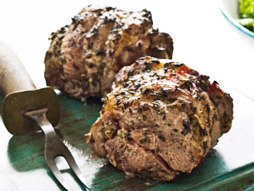 Greek-style mini spring lamb roasts