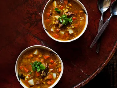 hearty lamb shank soup