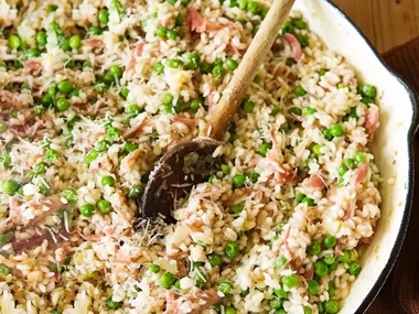 Pea and Ham Risotto