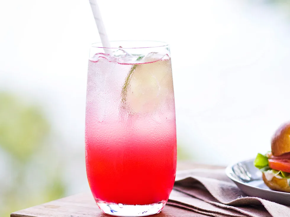 Ruby red grapefruit mocktail