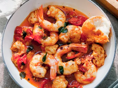 Saganaki Prawns