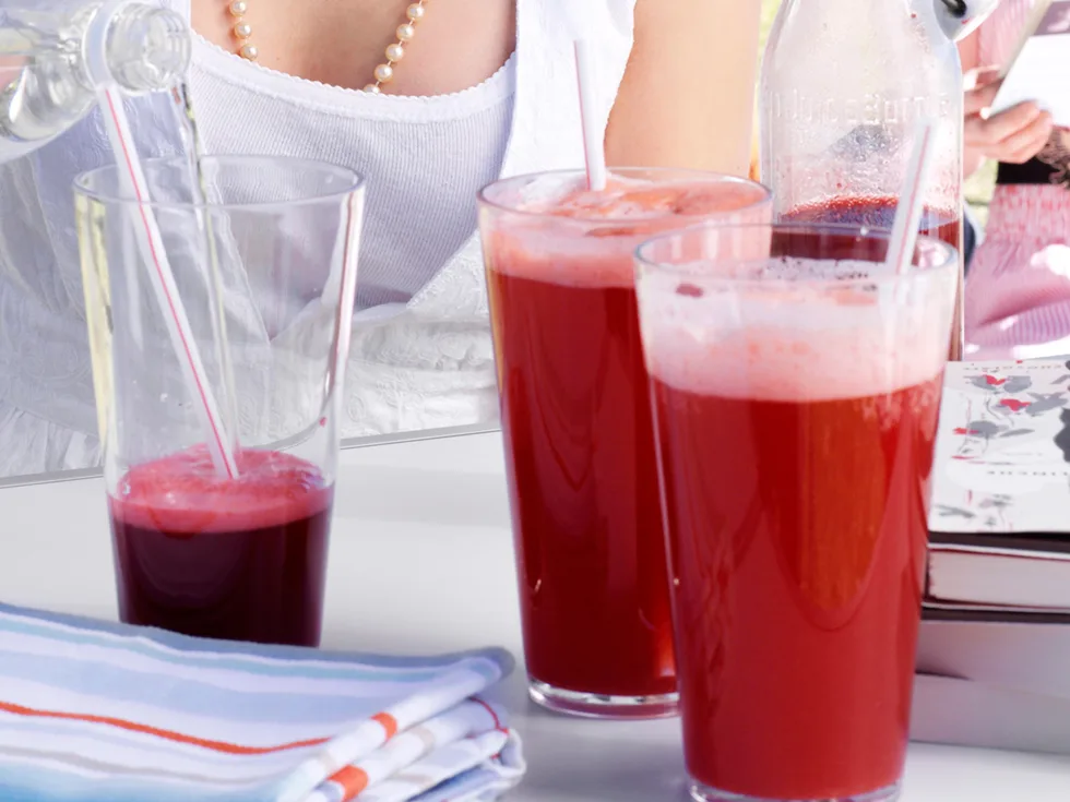 Sparkling Raspberry and Vanilla Juice